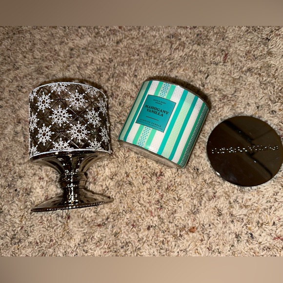 BBW geo snow ❄️ flake candle holder - Picture 12 of 13